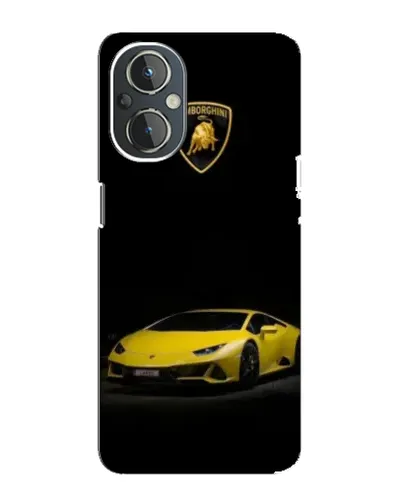 Чохол для OnePlus Nord N20 з картинкою «Lamborghini жовтий акцент»
