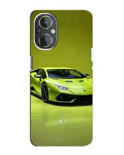 Чохол для OnePlus Nord N20 з картинкою «Салатовий Lamborghini Huracan»