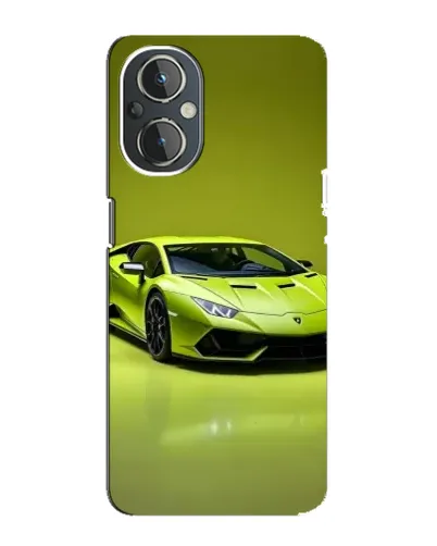 Чохол для OnePlus Nord N20 з картинкою «Салатовий Lamborghini Huracan»