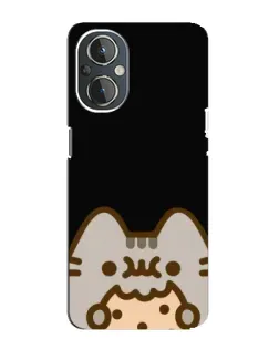 Чехол для OnePlus Nord N20 с картинкой «Пушин на черном»