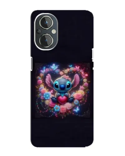 Чехол для OnePlus Nord N20 с картинкой «Stitch в цветах» Чехол для OnePlus Nord N20 с картинкой «Stitch в цветах»