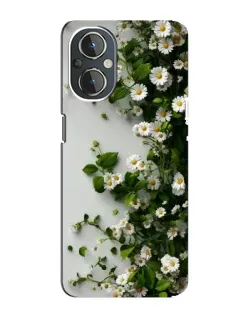 Чехол для OnePlus Nord N20 с картинкой «Ветка мелких белых цветов»