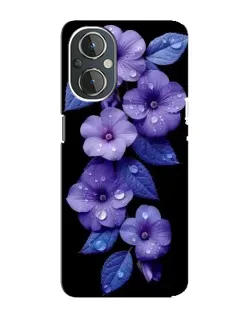 Чехол для OnePlus Nord N20 с картинкой «Фиолетовые цветы с росою» Чехол для OnePlus Nord N20 с картинкой «Фиолетовые цветы с росою»