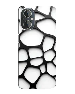 Чехол для OnePlus Nord N20 с картинкой «Белая объемная сетка» Чехол для OnePlus Nord N20 с картинкой «Белая объемная сетка»