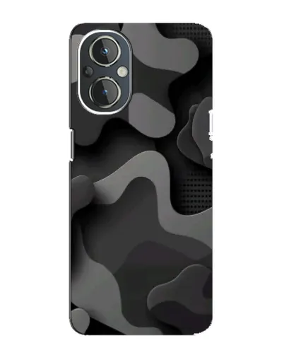 Чехол для OnePlus Nord N20 с картинкой «Темный абстрактный камуфляж»