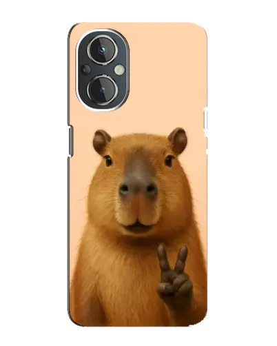 Чехол для OnePlus Nord N20 с картинкой «Капибара виктория»