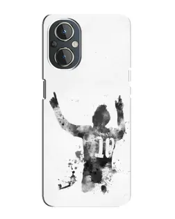 Чехол для OnePlus Nord N20 с картинкой «Черно-белый силуэт Месси» Чехол для OnePlus Nord N20 с картинкой «Черно-белый силуэт Месси»
