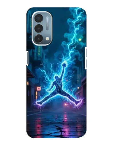 Чехол для OnePlus Nord N200 5G (DE211) с картинкой «Jordan Gold Jumpman»