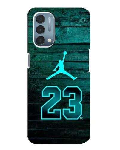 Чехол для OnePlus Nord N200 5G (DE211) с картинкой «Jordan Cyan 23»