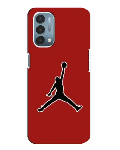 Чехол для OnePlus Nord N200 5G (DE211) с картинкой «Jordan Red Back»