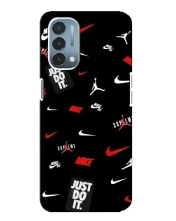 Чехол для OnePlus Nord N200 5G (DE211) с картинкой «Nike Mix Pattern»