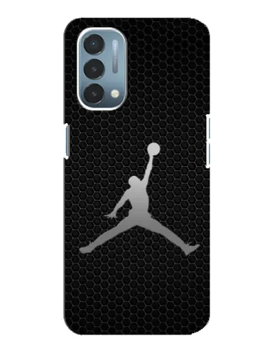 Чехол для OnePlus Nord N200 5G (DE211) с картинкой «Jordan Dark Carbon»