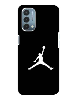 Чехол для OnePlus Nord N200 5G (DE211) с картинкой «Jordan Silhouette»