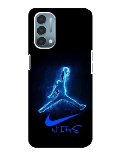Чехол для OnePlus Nord N200 5G (DE211) с картинкой «Jordan Neon Blue»