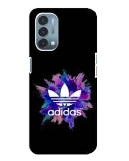 Чехол для OnePlus Nord N200 5G (DE211) с картинкой «Взрыв красок Adidas»