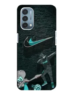Чехол для OnePlus Nord N200 5G (DE211) с картинкой «Спортивный арт Nike»