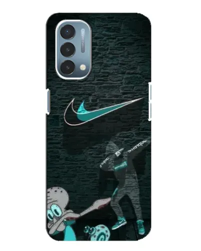 Чехол для OnePlus Nord N200 5G (DE211) с картинкой «Спортивный арт Nike»
