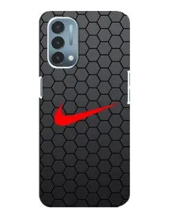 Чехол для OnePlus Nord N200 5G (DE211) с картинкой «Nike — карбоновая сетка»