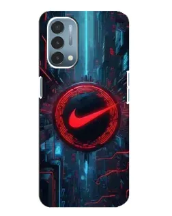 Чехол для OnePlus Nord N200 5G (DE211) с картинкой «Техногенный стиль Nike»