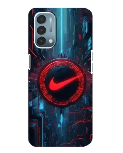 Чехол для OnePlus Nord N200 5G (DE211) с картинкой «Техногенный стиль Nike»