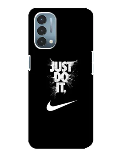 Чехол для OnePlus Nord N200 5G (DE211) с картинкой «Текстовый принт Nike»