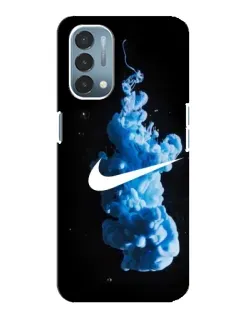 Чехол для OnePlus Nord N200 5G (DE211) с картинкой «Nike и синий дым»