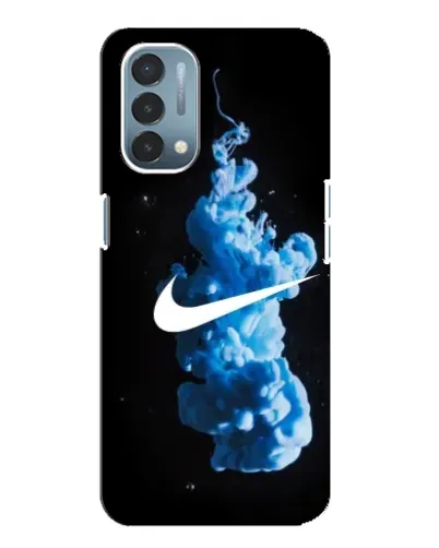 Чехол для OnePlus Nord N200 5G (DE211) с картинкой «Nike и синий дым»