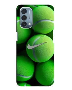 Чехол для OnePlus Nord N200 5G (DE211) с картинкой «Теннисные мячи Найк»