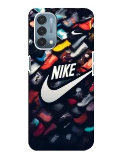 Чехол для OnePlus Nord N200 5G (DE211) с картинкой «Коллекция кроссовок Nike»