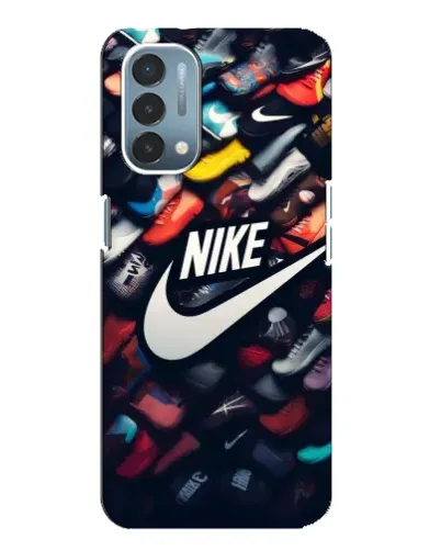 Чехол для OnePlus Nord N200 5G (DE211) с картинкой «Коллекция кроссовок Nike»