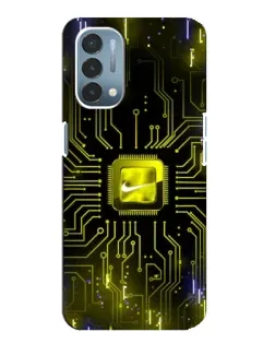 Чехол для OnePlus Nord N200 5G (DE211) с картинкой «Nike — золотая искра»