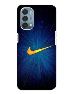 Чехол для OnePlus Nord N200 5G (DE211) с картинкой «Синий пульс Nike»