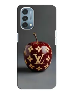 Чехол для OnePlus Nord N200 5G (DE211) с картинкой «Красное яблоко LV»