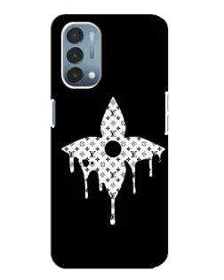 Чехол для OnePlus Nord N200 5G (DE211) с картинкой «Цветочная монограмма»
