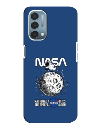 Чехол для OnePlus Nord N200 5G (DE211) с картинкой «NASA — лунная миссия»