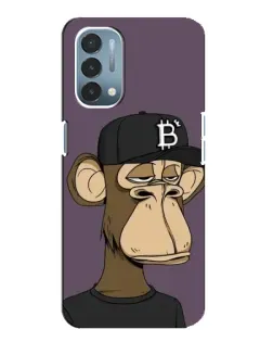 Чехол для OnePlus Nord N200 5G (DE211) с картинкой «Bored Ape в кепке»