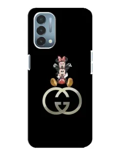 Чехол для OnePlus Nord N200 5G (DE211) с картинкой «Минни Маус на лого»