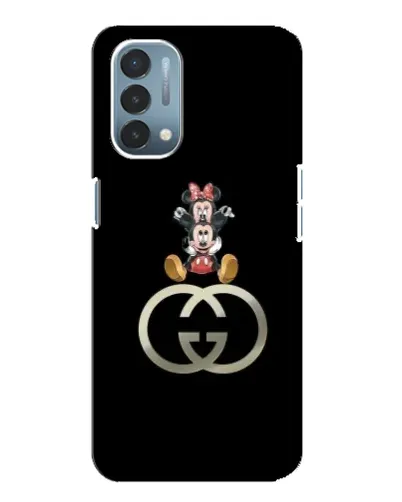 Чехол для OnePlus Nord N200 5G (DE211) с картинкой «Минни Маус на лого»