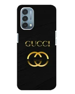 Чехол для OnePlus Nord N200 5G (DE211) с картинкой «Золотой логотип Gucci»
