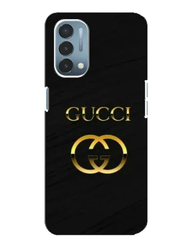 Чехол для OnePlus Nord N200 5G (DE211) с картинкой «Золотой логотип Gucci»
