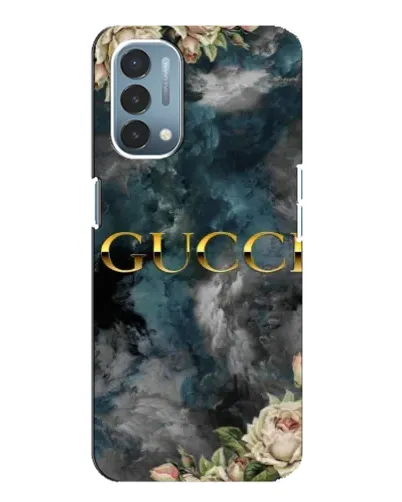Чехол для OnePlus Nord N200 5G (DE211) с картинкой «Абстрактные цветы Gucci»