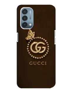 Чехол для OnePlus Nord N200 5G (DE211) с картинкой «Gucci — золотая бабочка»