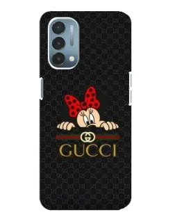 Чехол для OnePlus Nord N200 5G (DE211) с картинкой «Минни Маус Gucci — черный»
