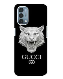 Чехол для OnePlus Nord N200 5G (DE211) с картинкой «Gucci — серебряный лев»