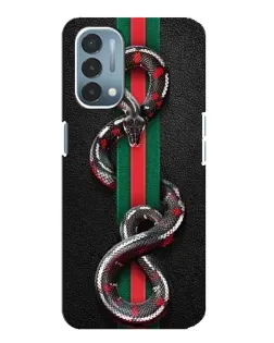 Чехол для OnePlus Nord N200 5G (DE211) с картинкой «Gucci — змея на полосе»