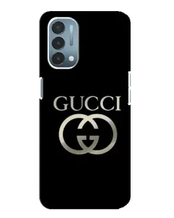 Чехол для OnePlus Nord N200 5G (DE211) с картинкой «Gucci — золото на черном»
