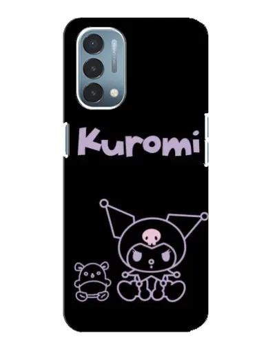 Чехол для OnePlus Nord N200 5G (DE211) с картинкой «Kuromi — черный минимализм»