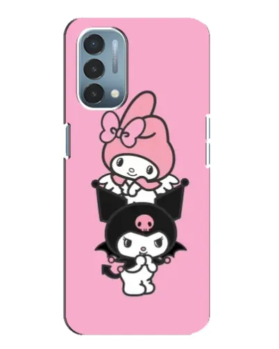 Чехол для OnePlus Nord N200 5G (DE211) с картинкой «My Melody и Kuromi»