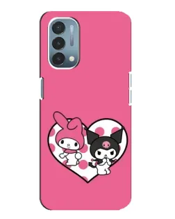 Чехол для OnePlus Nord N200 5G (DE211) с картинкой «Kuromi и My Melody»