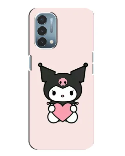 Чехол для OnePlus Nord N200 5G (DE211) с картинкой «Kuromi и сердце»